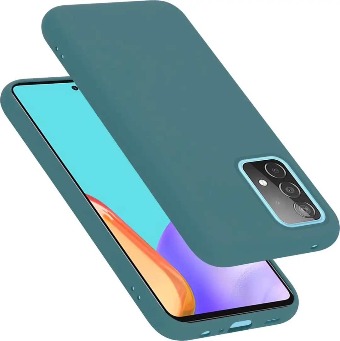 Cadorabo Hoesje geschikt voor Samsung Galaxy A52 (4G / 5G) / A52s in LIQUID GROE