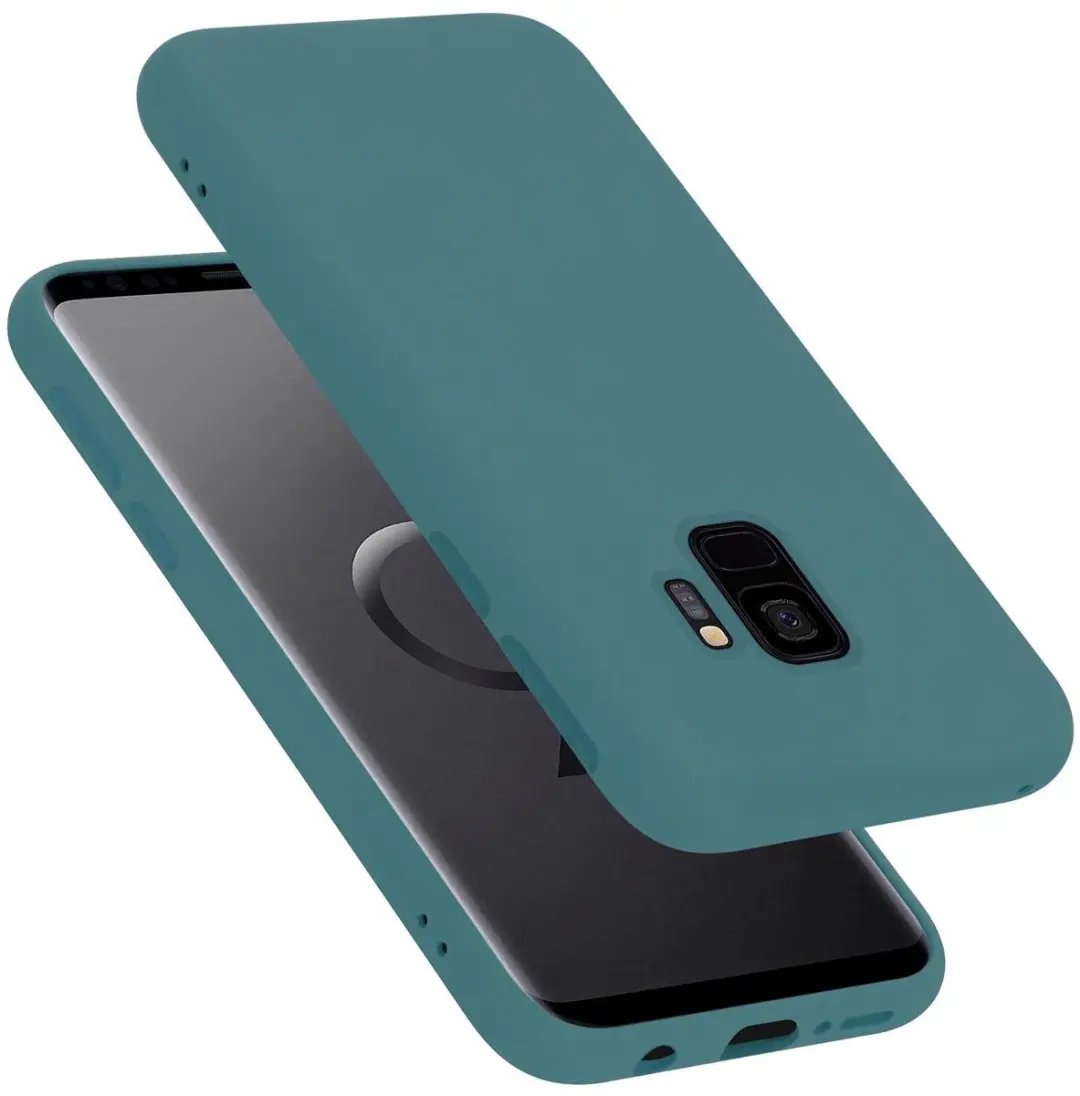 Cadorabo Hoesje geschikt voor Samsung Galaxy S9 in LIQUID GROEN
