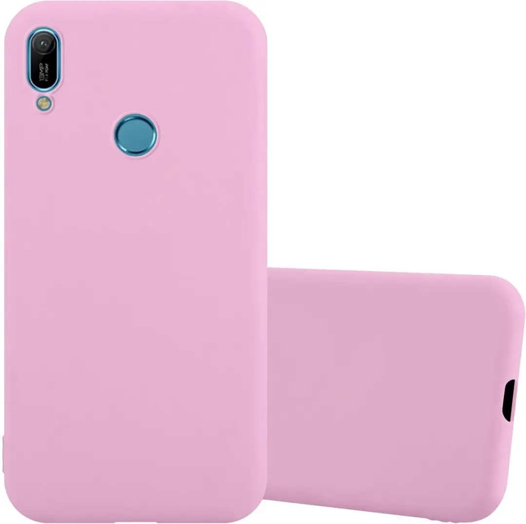 Cadorabo Hoesje geschikt voor Huawei Y6 2019 in CANDY ROZE