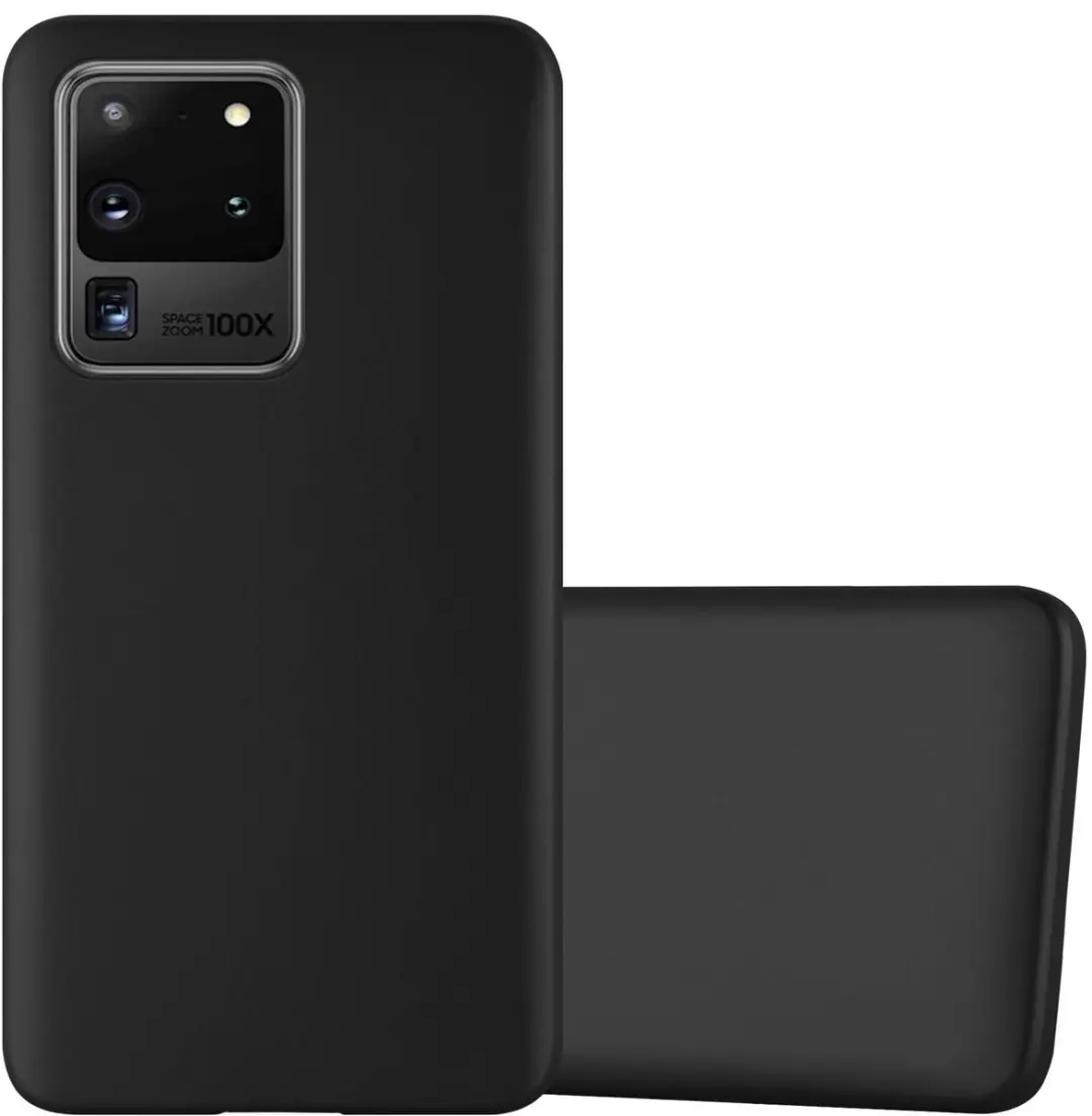 Cadorabo Hoesje geschikt voor Samsung Galaxy S20 ULTRA in METALLIC ZWART