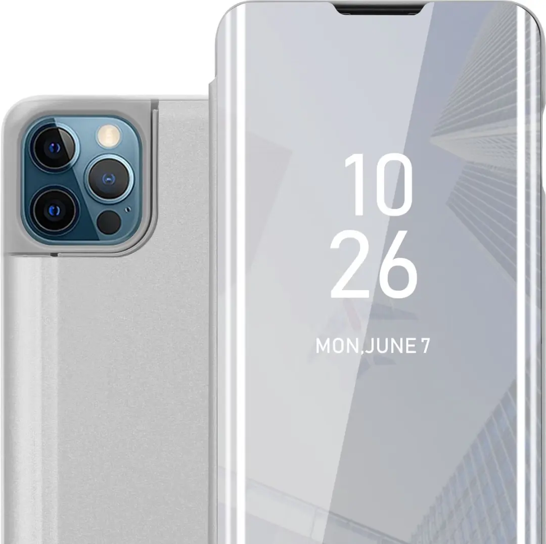 Cadorabo Hoesje geschikt voor Apple iPhone 13 in AGAAT ZILVER