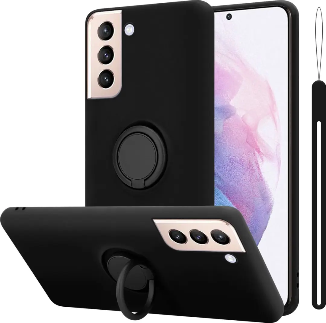 Cadorabo Hoesje geschikt voor Samsung Galaxy S22 PLUS in LIQUID ZWART