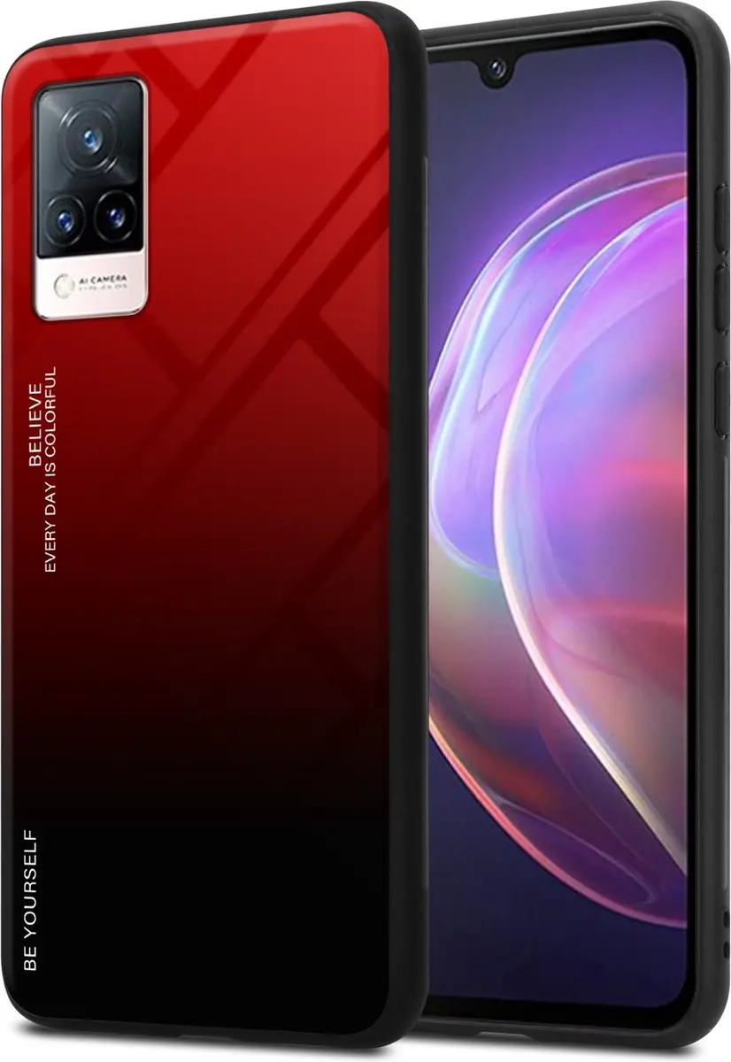 Cadorabo Hoesje geschikt voor Vivo V21 4G / 5G in ROOD