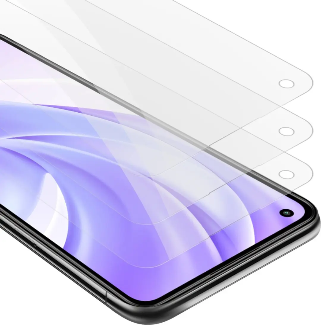 Cadorabo 3x Screenprotector geschikt voor Xiaomi Mi 11 LITE (4G / 5G) / 11 LITE
