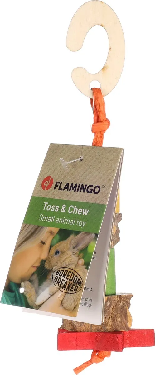 Flamingo Zair Ks 138536 Speelgoed Knaagdier - 21cm - Meerkleurig