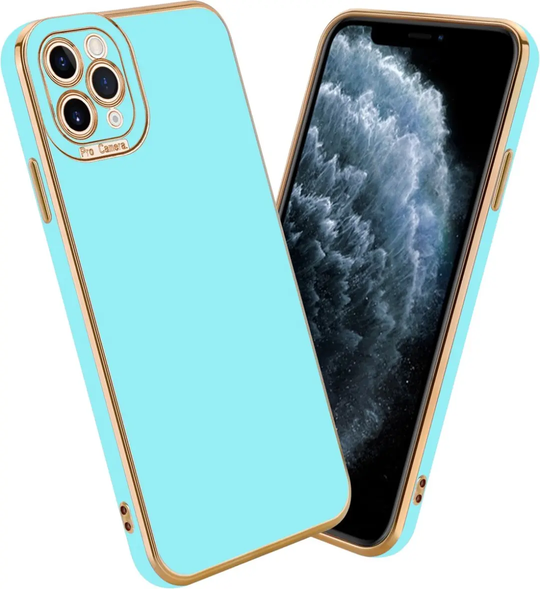 Cadorabo Hoesje geschikt voor Apple iPhone 11 PRO MAX in Glossy Turqouise