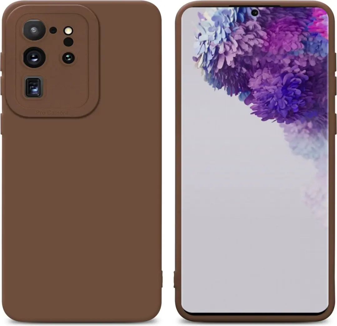 Cadorabo Hoesje geschikt voor Samsung Galaxy S20 ULTRA in FLUID BRUIN