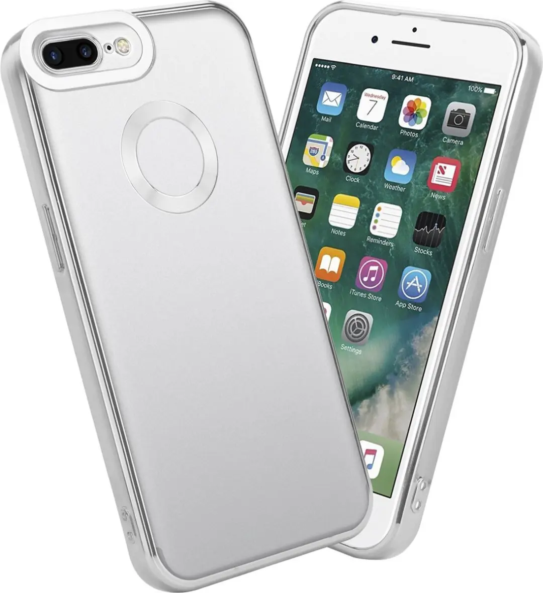 Cadorabo Hoesje geschikt voor Apple iPhone 7 PLUS / 7S PLUS / 8 PLUS in Transpar