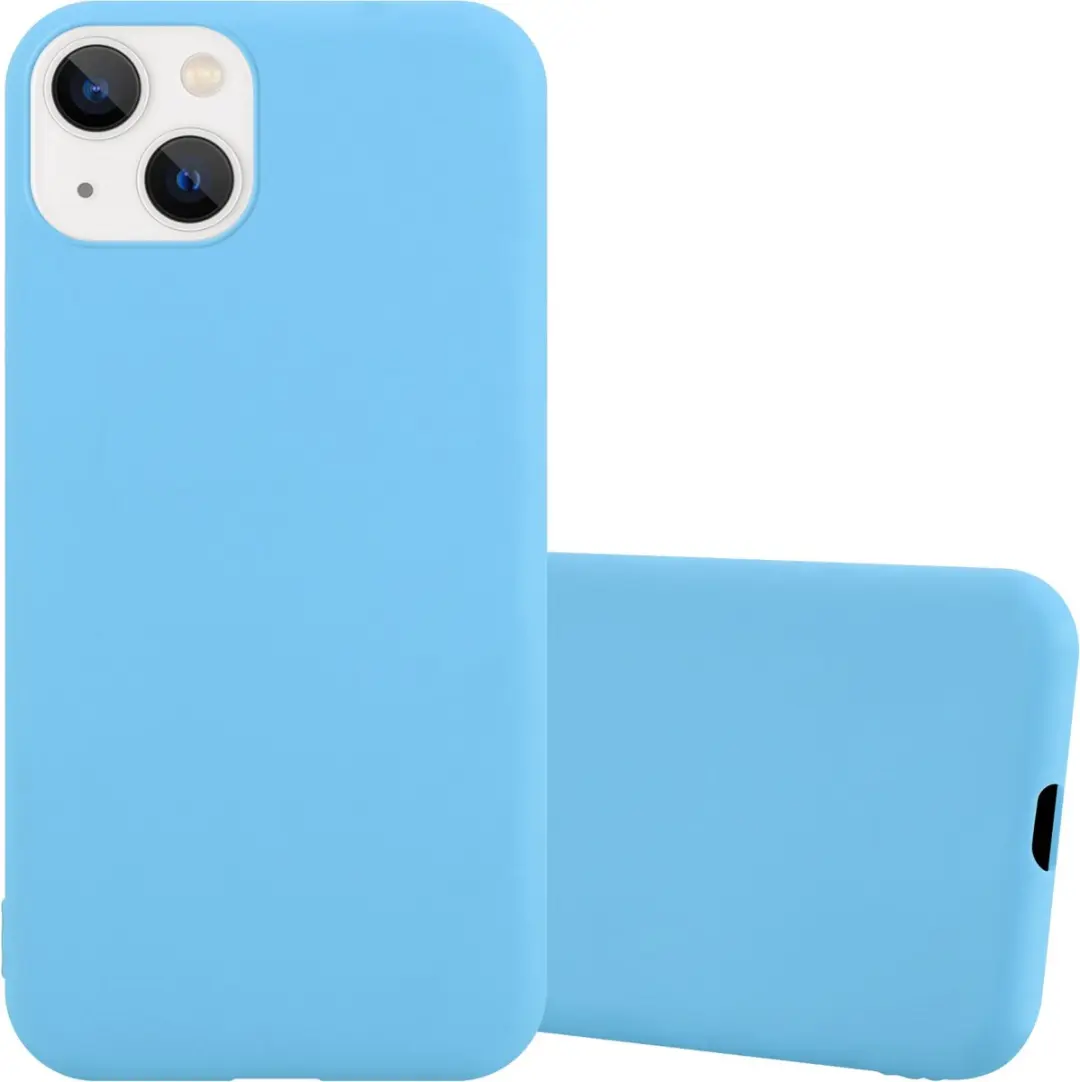 Cadorabo Hoesje geschikt voor Apple iPhone 14 PLUS in CANDY BLAUW