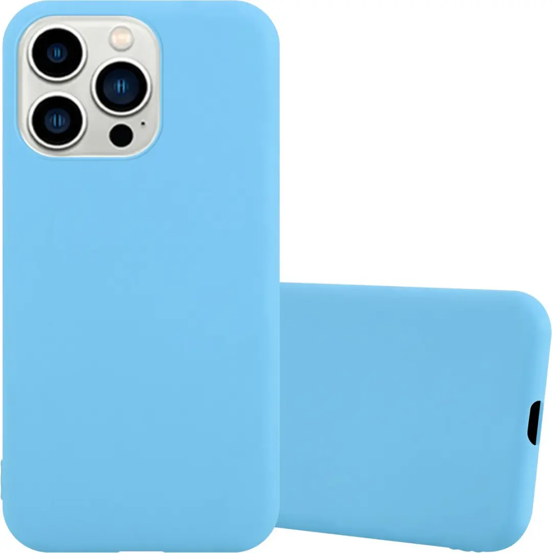 Cadorabo Hoesje geschikt voor Apple iPhone 14 PRO in CANDY BLAUW