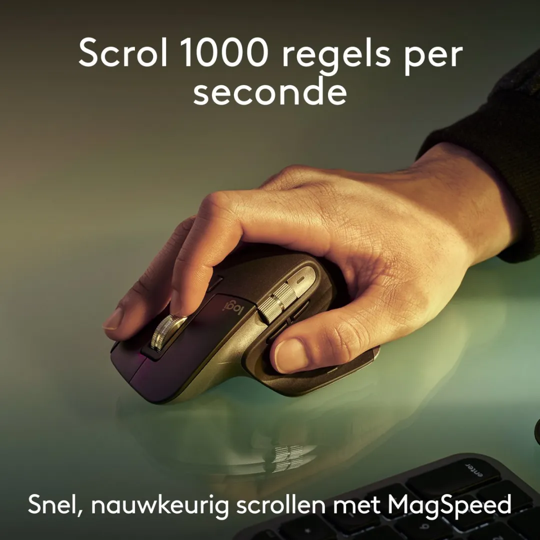 Logitech MX Keys S Combo for Mac - Draadloos Toetsenbord en Muis - Qwerty US INTL - Space Grey