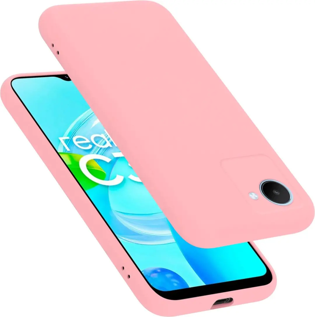 Cadorabo Hoesje geschikt voor Realme C30 / Narzo 50i PRIME in LIQUID ROZE