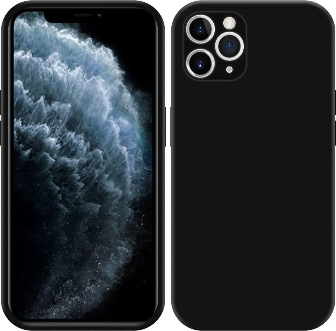 Cadorabo Hoesje geschikt voor Apple iPhone 11 PRO MAX in REAL LIQUID ZWART