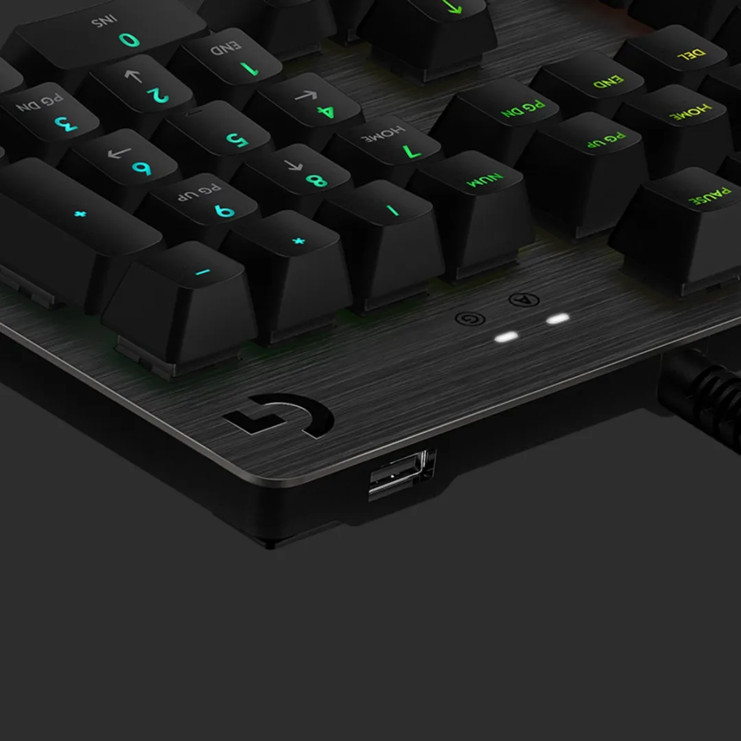 Logitech G G512 Carbon GX RED Toetsenbord - Bedraad - US QWERTY - Zwart