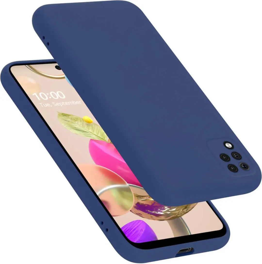 Cadorabo Hoesje geschikt voor LG K42 in LIQUID BLAUW - Beschermhoes gemaakt van flexibel TPU silicone Case Cover