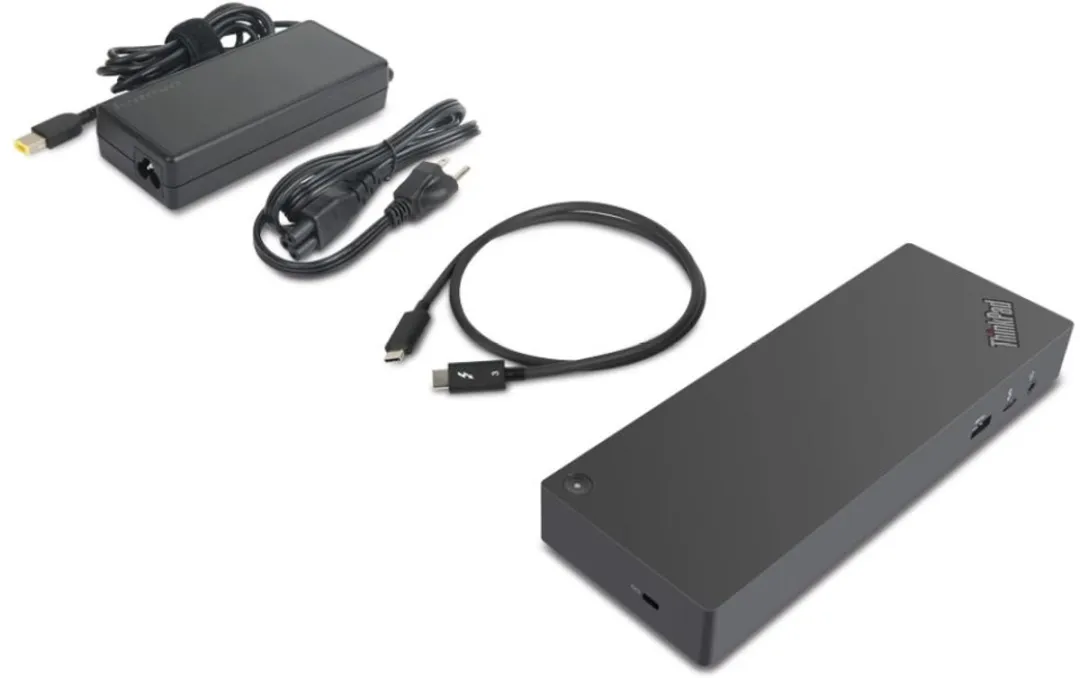 Lenovo 40AN0135IT Thunderbolt 2 Dock - Zwart/Rood - afbeelding 2 van 2
