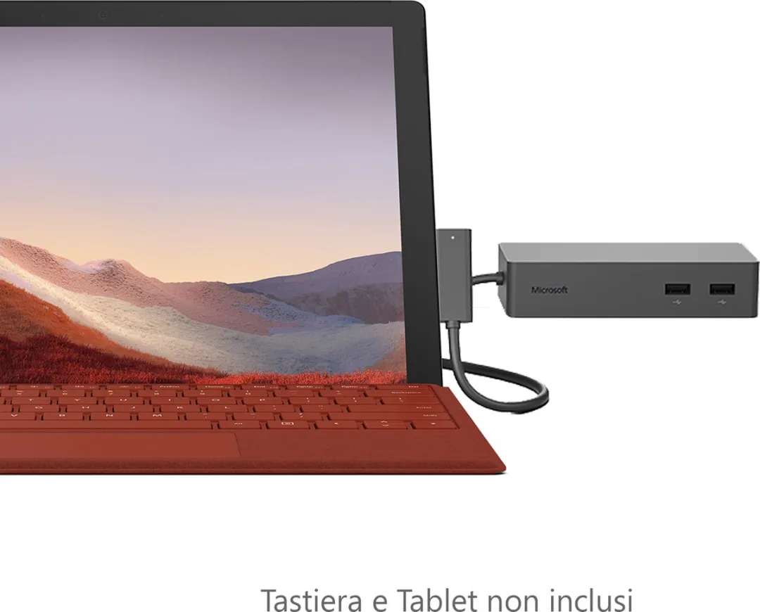 Microsoft SVS-00004 USB Hub - 4 Poorten Zwart