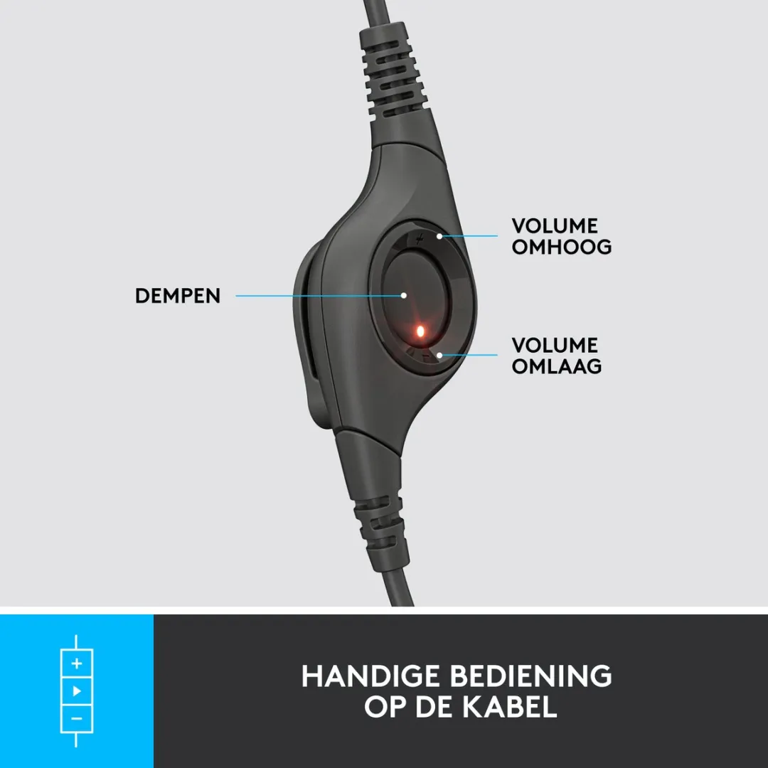 Logitech H390 Headset USB-A - Ruisonderdrukkend - Zwart - afbeelding 6 van 6