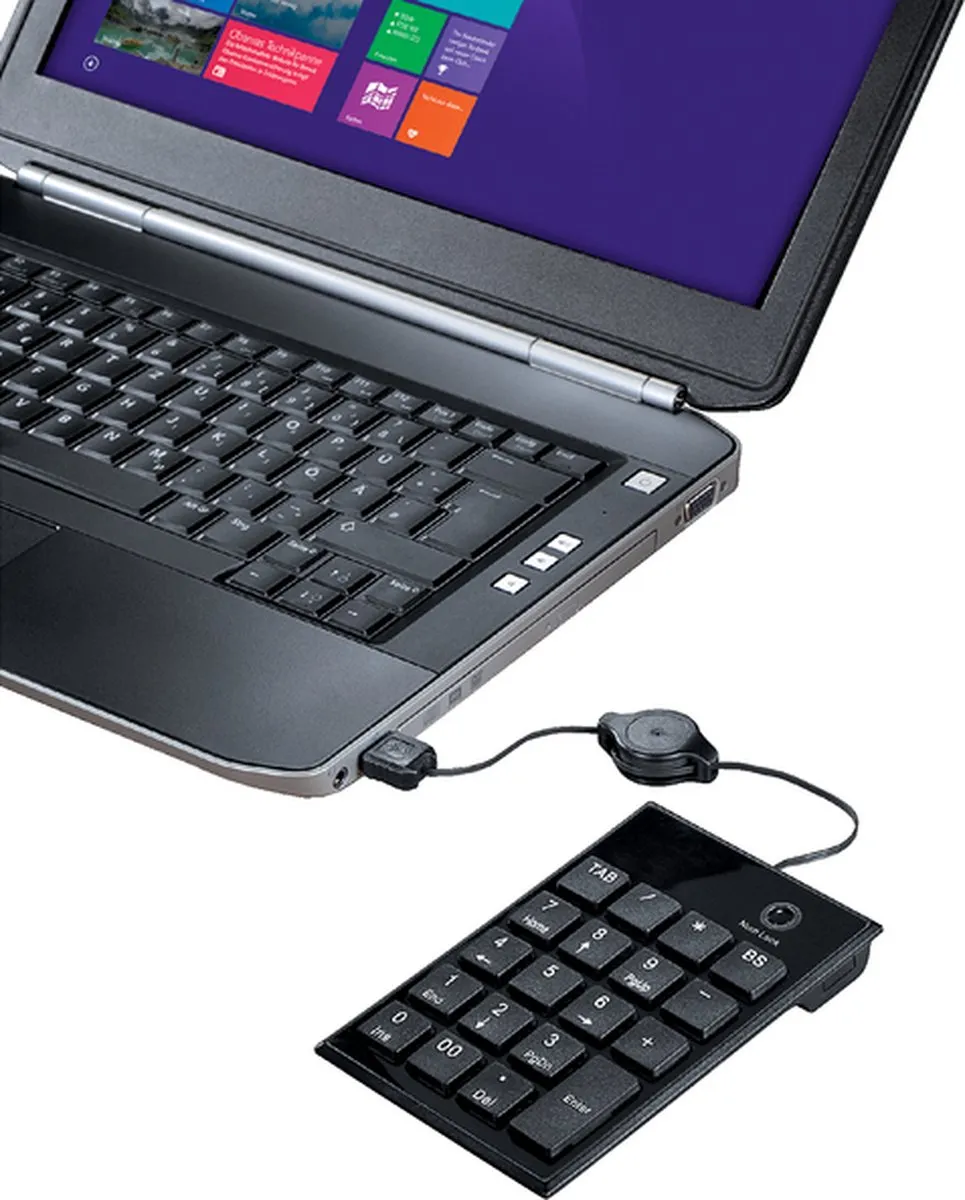 Hama SK140 Slimline Numeriek Toetsenbord - Zwart - afbeelding 3 van 6
