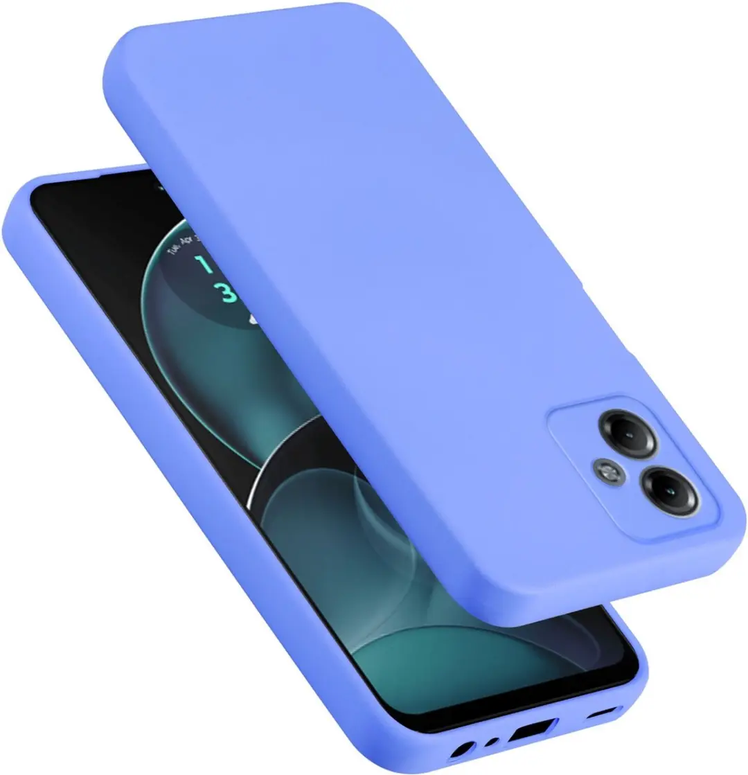 Cadorabo Hoesje geschikt voor Motorola Moto G14 in LIQUID LICHT PAARS