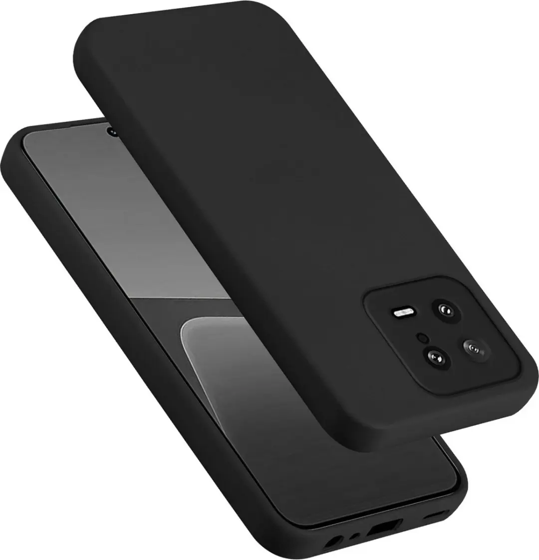 Cadorabo Hoesje geschikt voor Xiaomi 13 5G in LIQUID ZWART