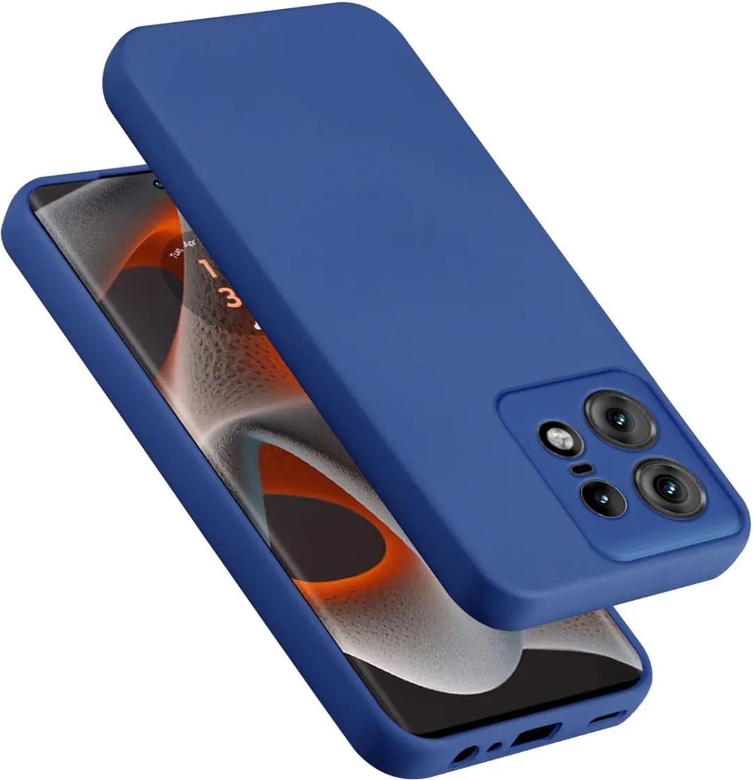 Cadorabo Hoesje geschikt voor Motorola Edge 50 Pro in LIQUID BLAUW