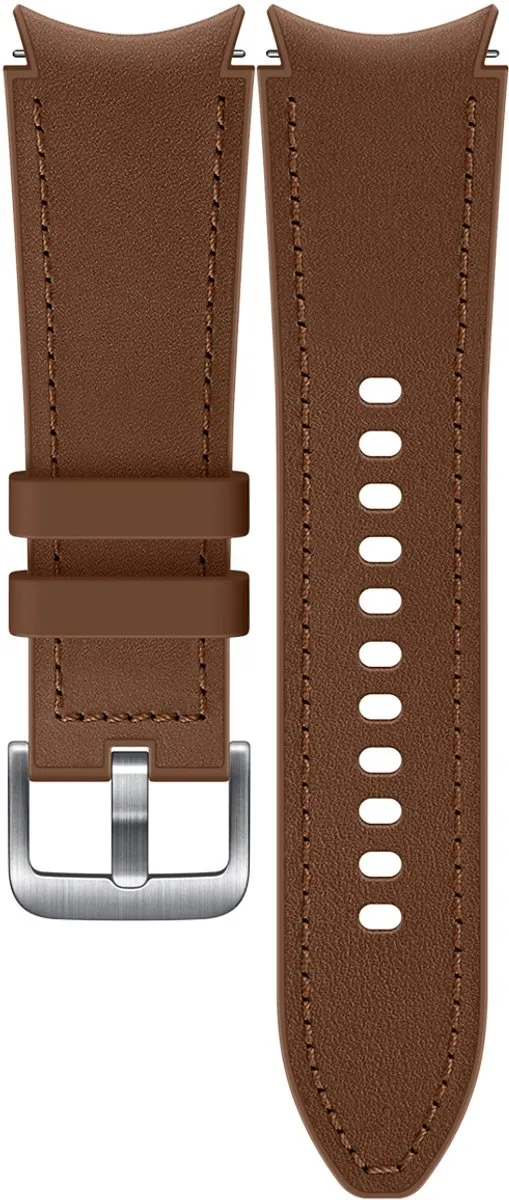 Samsung Galaxy Watch 4 Hybrid Leather Band M/L - Camel - afbeelding 6 van 6