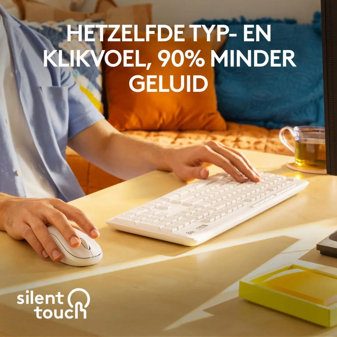 Logitech MK295 Draadloze Toetsenbord-Muiscombinatie - Wit