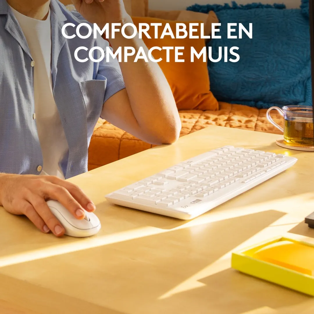 Logitech MK295 Draadloze Toetsenbord-Muiscombinatie - Wit