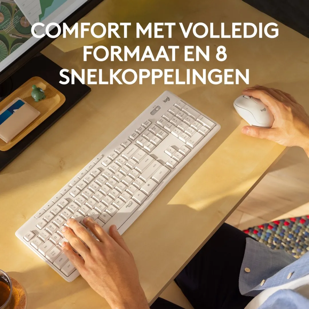 Logitech MK295 Draadloze Toetsenbord-Muiscombinatie - Wit