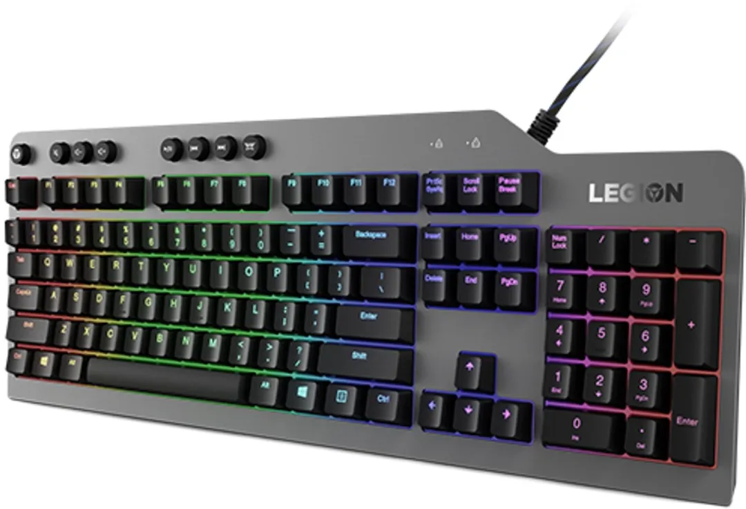 Lenovo Legion K500 GY40T26478 Gaming Toetsenbord - Amerikaans Engels - Zwart/Grijs