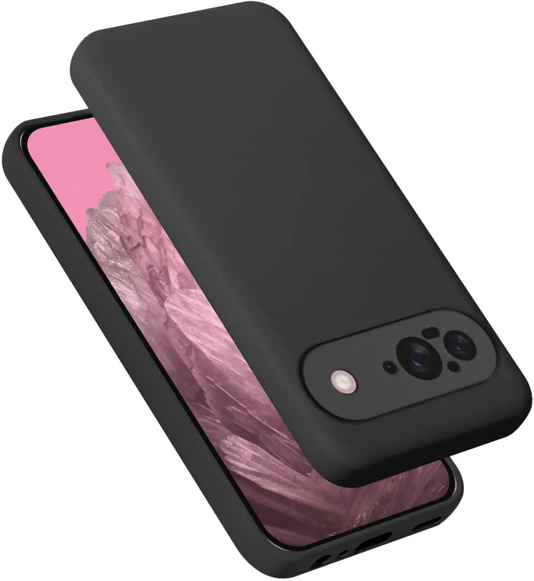 Cadorabo Hoesje geschikt voor Google Pixel 9 in LIQUID ZWART