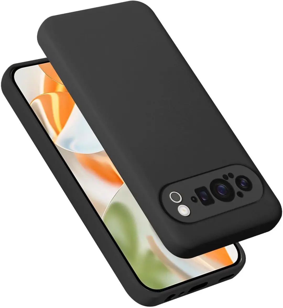 Cadorabo Hoesje geschikt voor Google Pixel 9 PRO in LIQUID ZWART