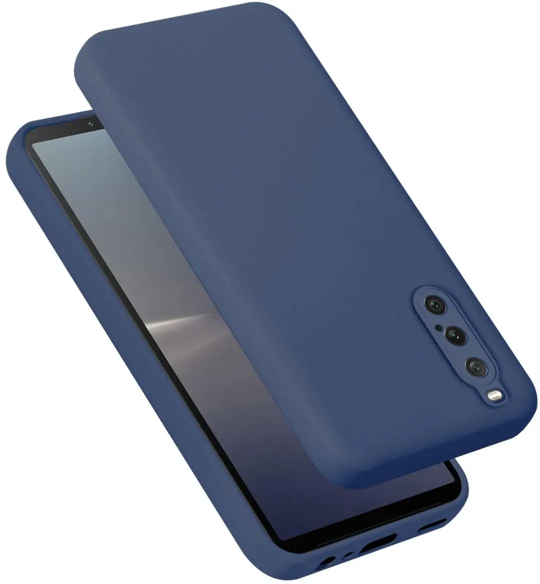 Cadorabo Hoesje geschikt voor Sony Xperia 10 V in LIQUID BLAUW