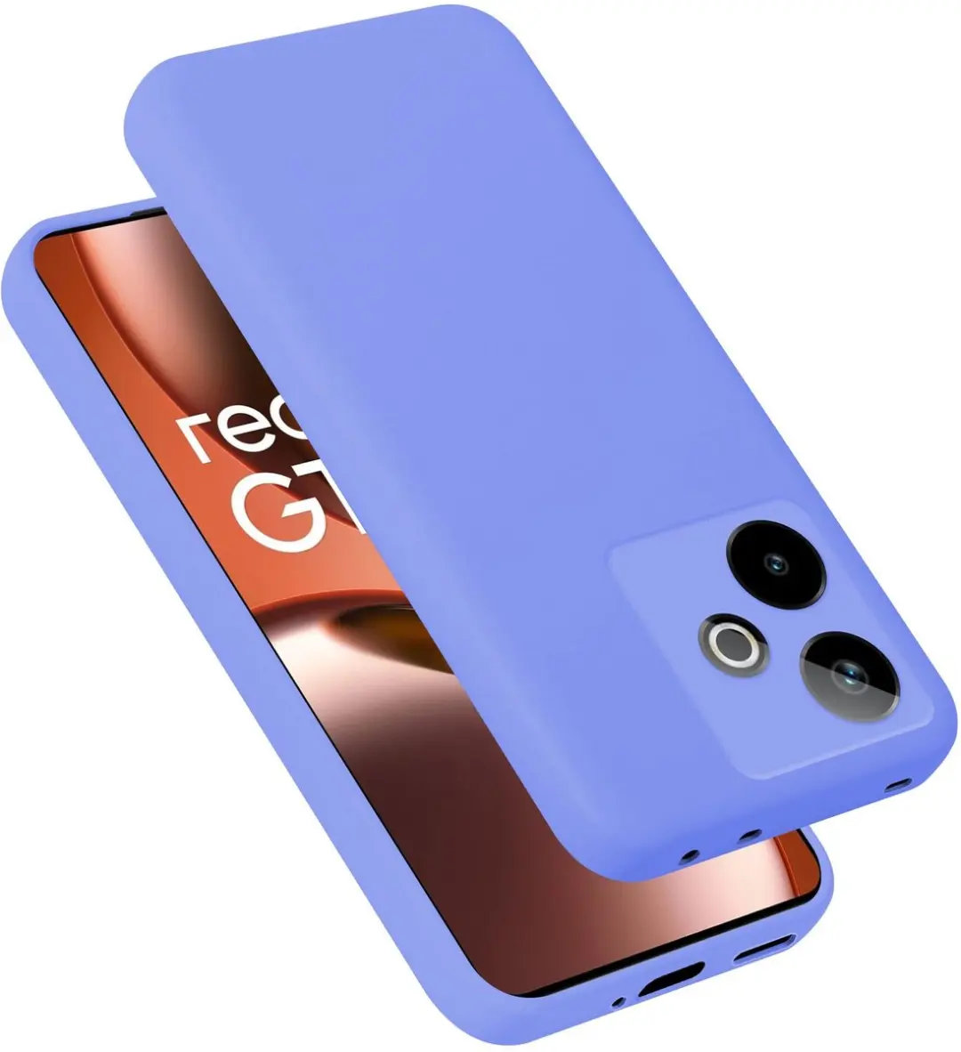 Cadorabo Hoesje geschikt voor Realme GT7 7T Case in Liquid Lichte Paars Bescherm