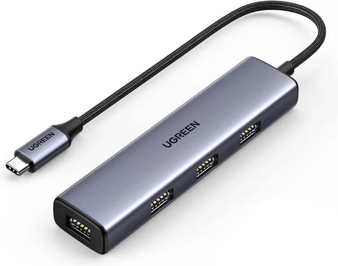UGREEN CM473 USB-C Hub 4x USB 3.2 Gen1 - Zilver - afbeelding 6 van 6