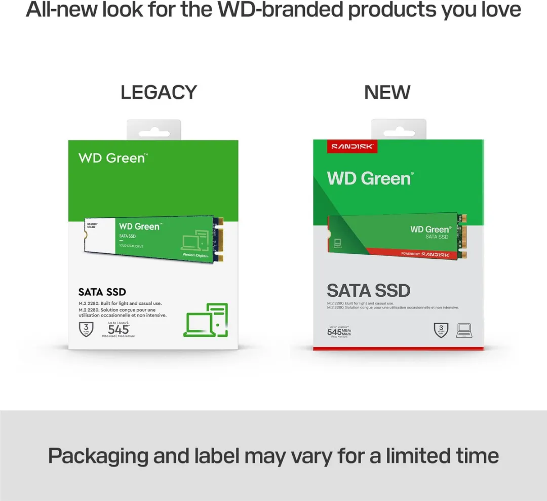 Western Digital Green WDS480G3G0B SSD 480GB NVMe