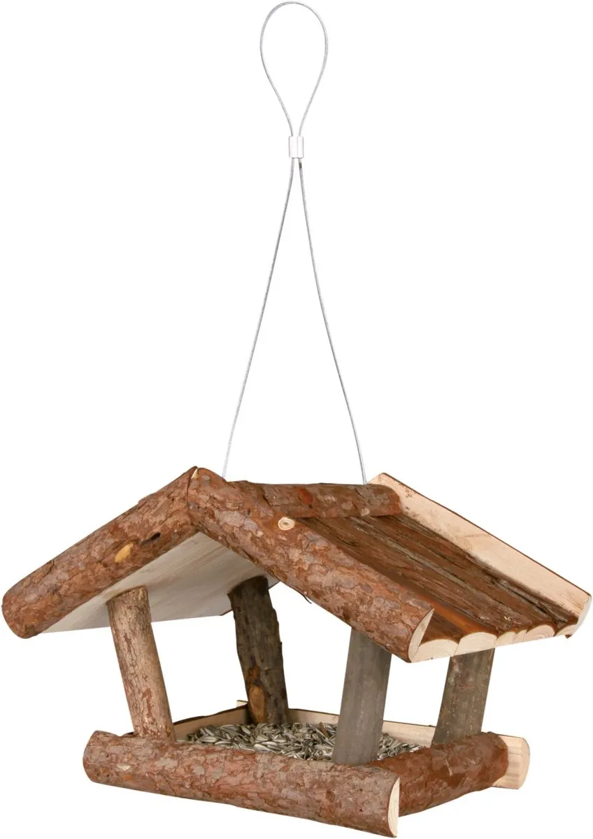 Trixie Hangend Voederhuis Boomschors Houtkleur 32x20x23cm