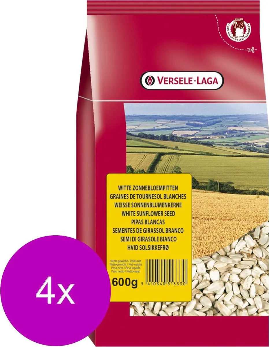 Versele-Laga Witte Zonnebloempitten - 2,4kg (4x600g)