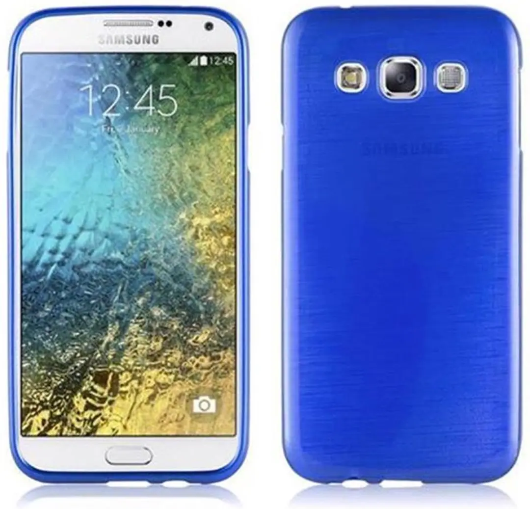 Cadorabo Hoesje geschikt voor Samsung Galaxy E5 in BLAUW