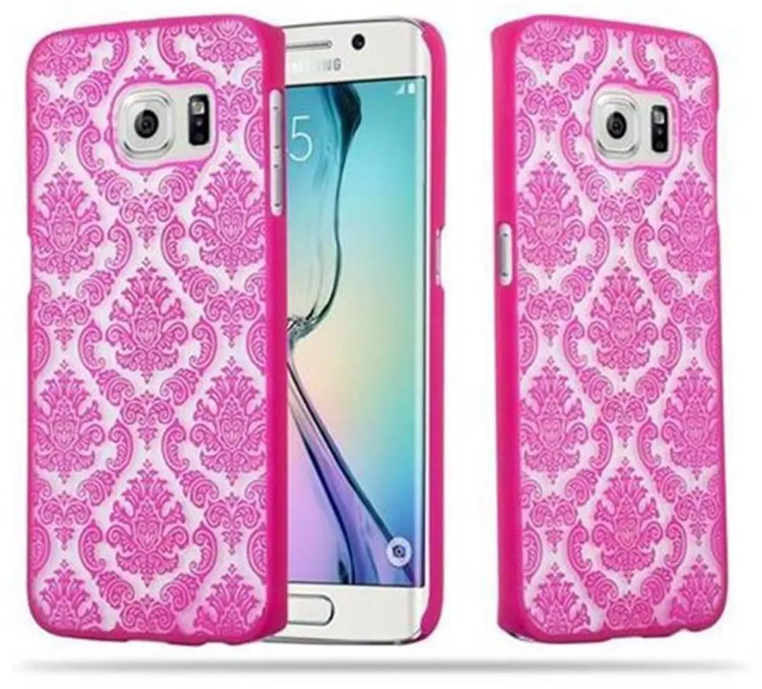 Cadorabo Hoesje geschikt voor Samsung Galaxy S6 EDGE in ROZE