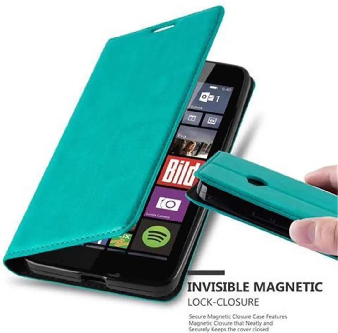 Cadorabo Hoesje geschikt voor Nokia Lumia 640 in BENZINE TURKOOIS