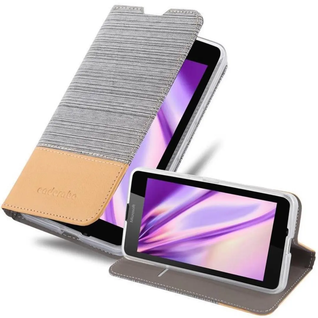 Cadorabo Hoesje geschikt voor Nokia Lumia 640 in LICHTGRIJS BRUIN