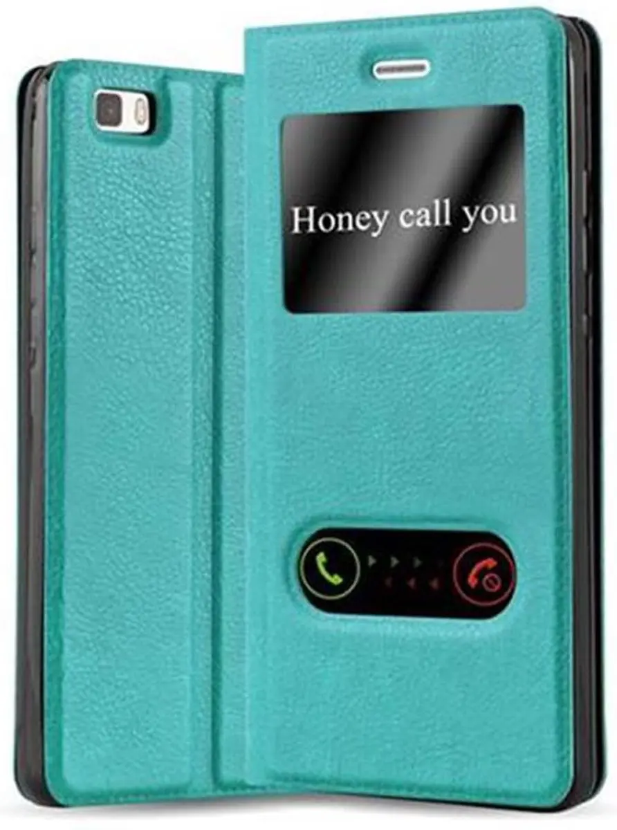 Cadorabo Hoesje geschikt voor Huawei P8 LITE 2015 in MUNT TURKOOIS