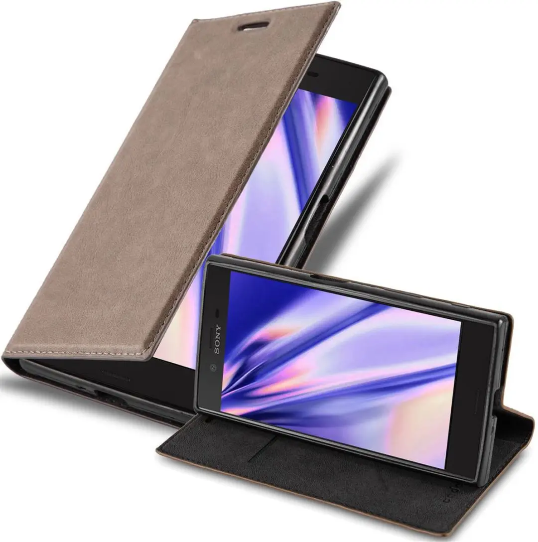 Cadorabo Hoesje geschikt voor Sony Xperia X COMPACT in KOFFIE BRUIN