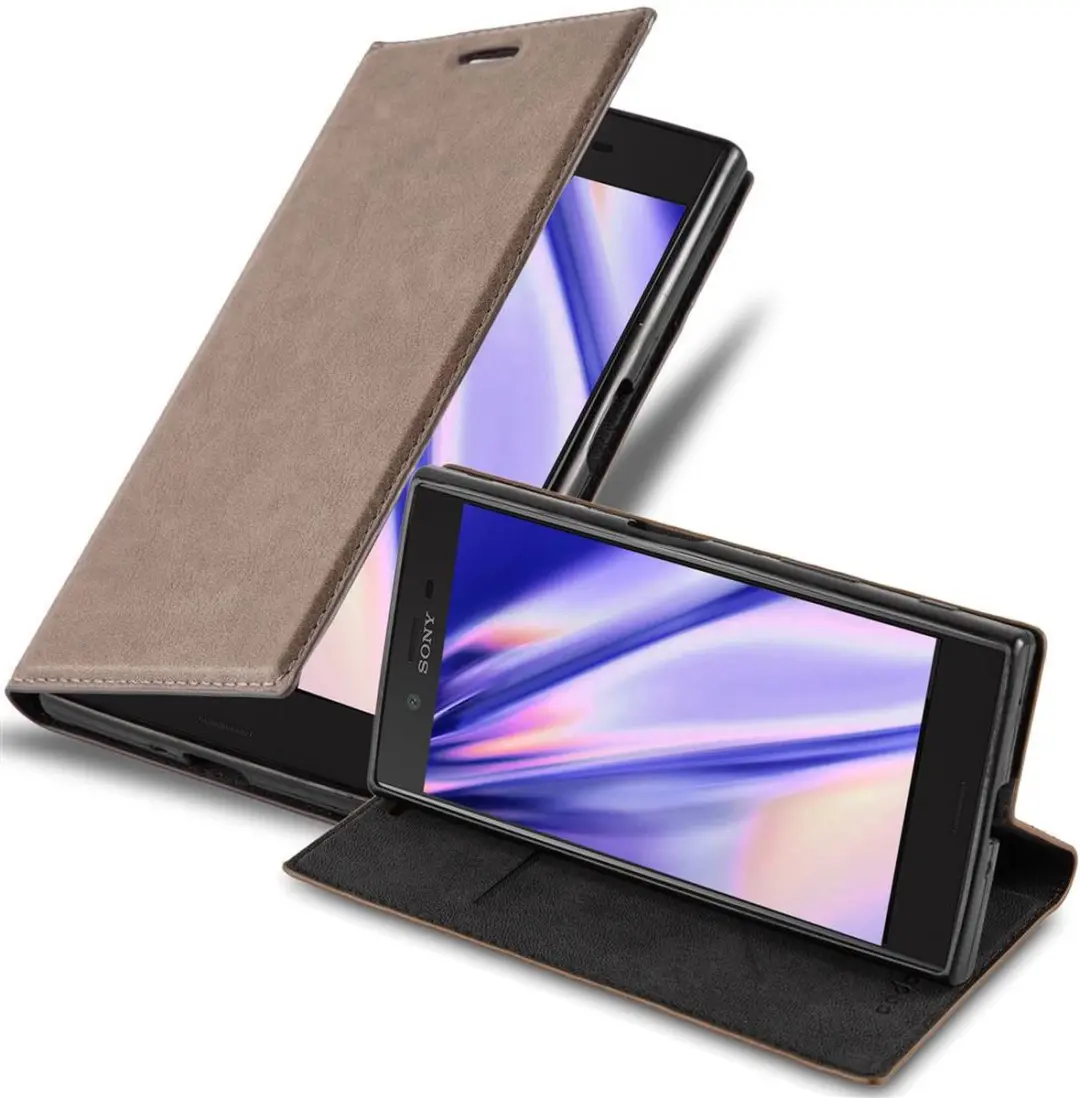 Cadorabo Hoesje geschikt voor Sony Xperia XZ / XZs in KOFFIE BRUIN