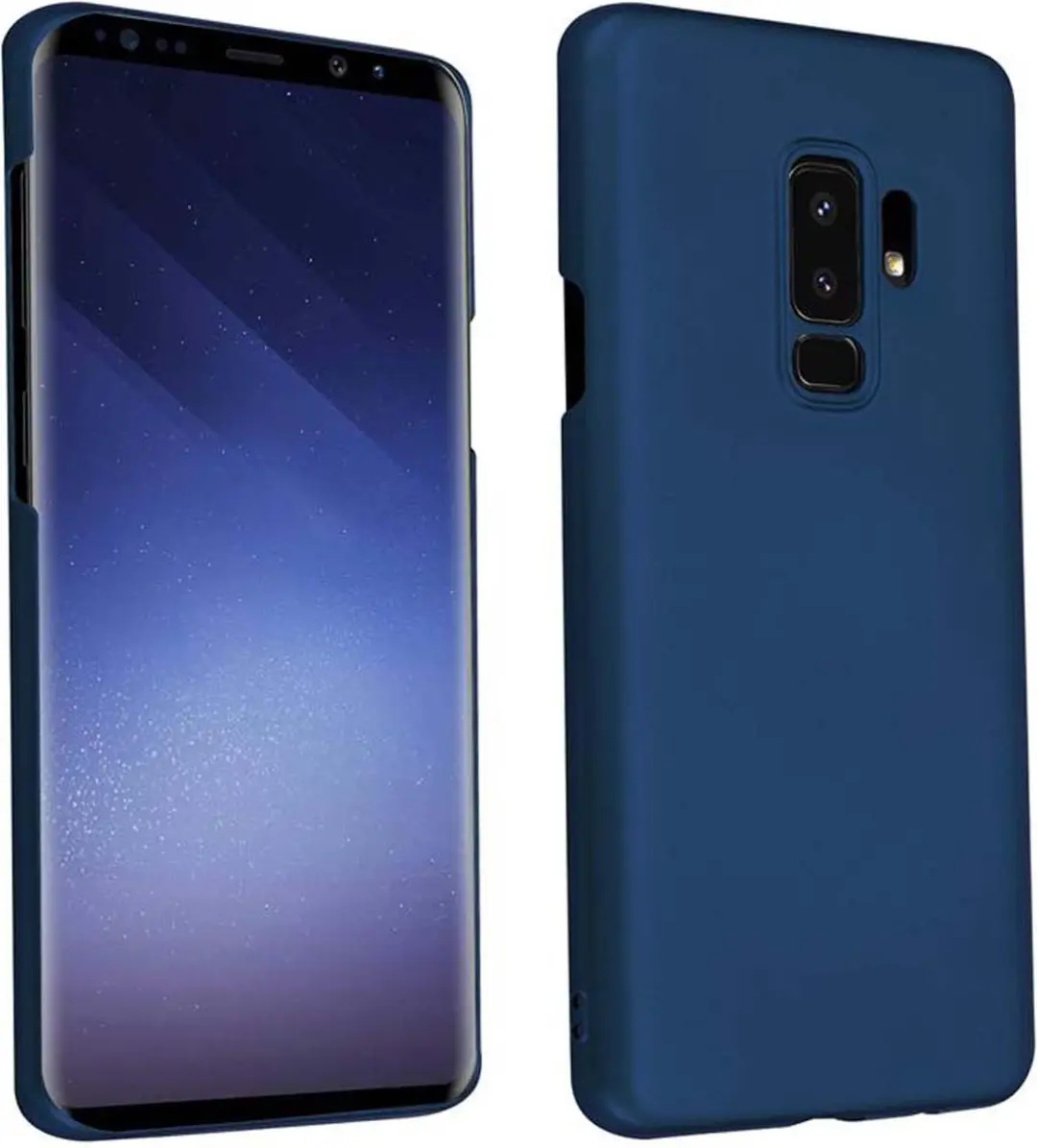 Cadorabo Hoesje geschikt voor Samsung Galaxy S9 PLUS in METAAL BLAUW