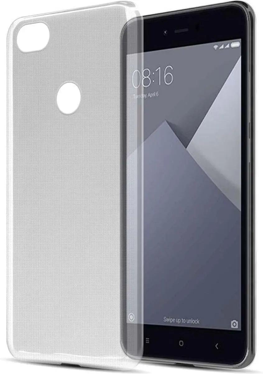 Cadorabo Hoesje geschikt voor Xiaomi RedMi NOTE 5A in TRANSPARANT ROZE
