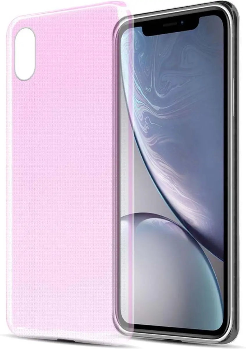 Cadorabo Hoesje geschikt voor Apple iPhone XR in TRANSPARANT ROZE