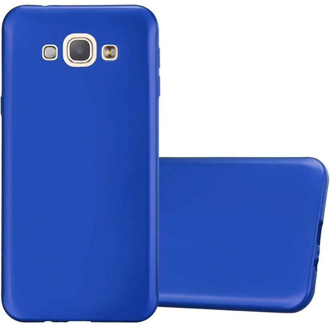 Cadorabo Hoesje geschikt voor Samsung Galaxy A8 2015 in METAAL BLAUW